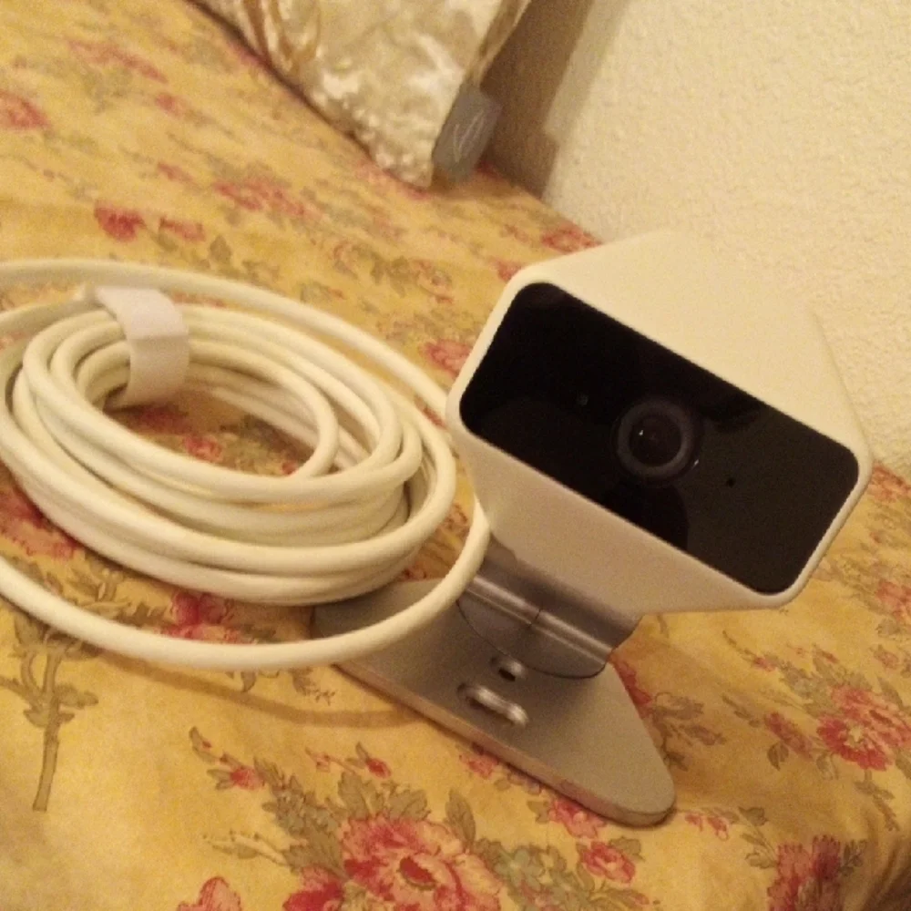Compact White Webcam with Stand